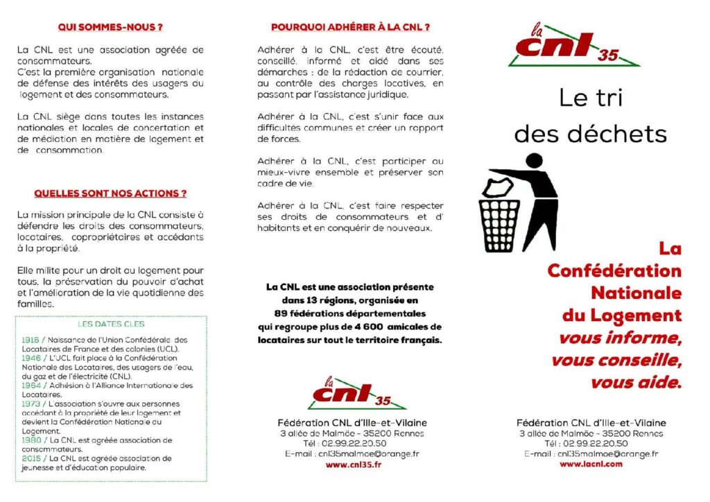 thumbnail of Dépliant CNL 35 – Tri des déchets